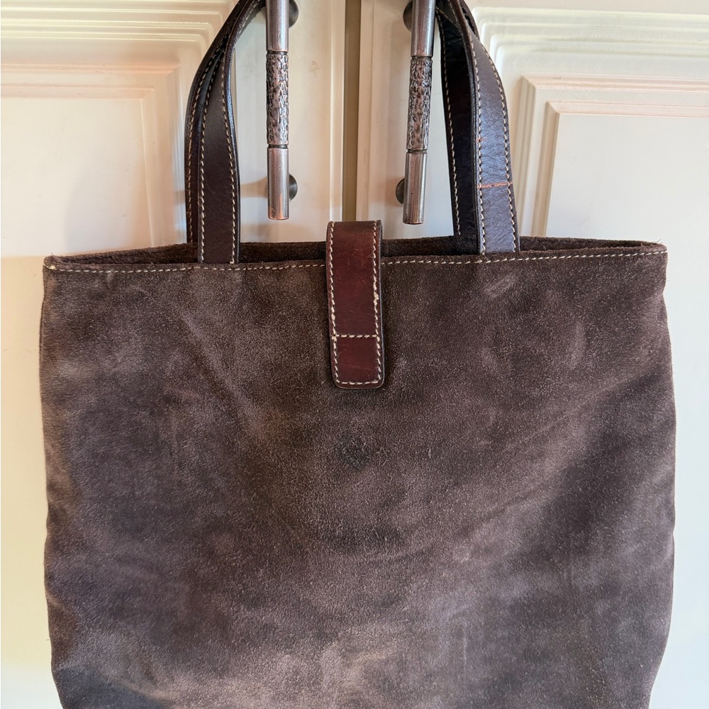 Ralph Lauren Brown Suede Tote Bag - Picture 3 of 6